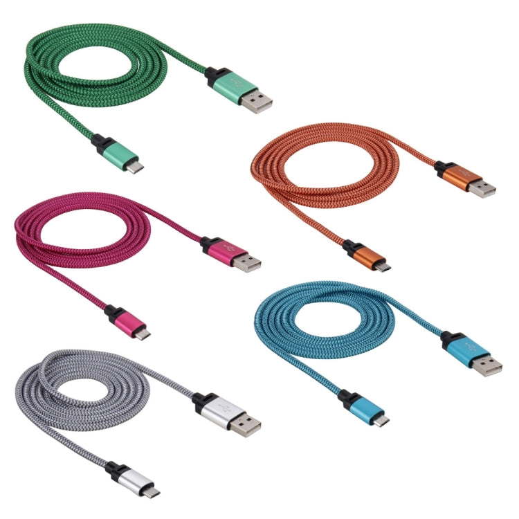 1.2m Woven Style Micro USB to USB 2.0 Data Sync Cable, For Samsung / Huawei / Xiaomi / Meizu / LG / HTC and Other Smartphones