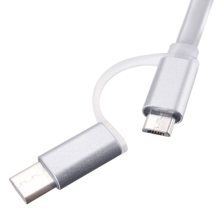 1m 2 in 1 Jelly Type USB-C / Type-C 3.1 & Micro USB to USB Data / Charger Cable for Macbook, Chromebook, Letv, Galaxy S6 / S6 edge / S6 edge+ / Note 5 edge, HTC, LG, Sony, Nokia