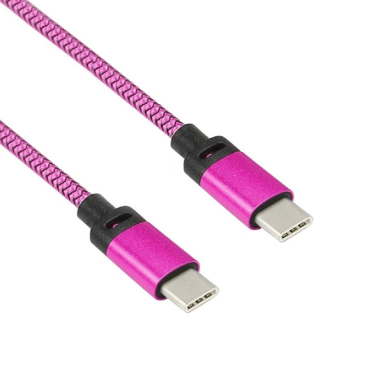1.2m Woven Style Metal Head USB-C / Type-C 3.1 to USB-C / Type-C 3.1 Data & Charge Cable for Galaxy S8 & S8 + / LG G6 / Huawei P10 & P10 Plus / Xiaomi Mi 6 & Max 2 and other Smartphones