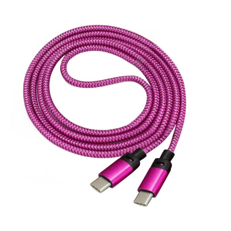 1.2m Woven Style Metal Head USB-C / Type-C 3.1 to USB-C / Type-C 3.1 Data & Charge Cable for Galaxy S8 & S8 + / LG G6 / Huawei P10 & P10 Plus / Xiaomi Mi 6 & Max 2 and other Smartphones