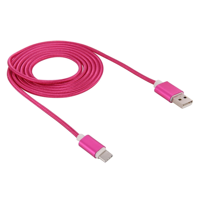 1.5m Woven Style Metal Head USB-C / Type-C 3.1 to USB 2.0 Data & Charge Cable for Samsung Galaxy S8 & S8 + / LG G6 / Huawei P10 & P10 Plus / Oneplus 5 and other Smartphones