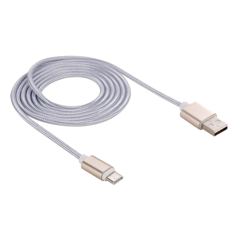 1.5m Woven Style Metal Head USB-C / Type-C 3.1 to USB 2.0 Data & Charge Cable for Samsung Galaxy S8 & S8 + / LG G6 / Huawei P10 & P10 Plus / Oneplus 5 and other Smartphones