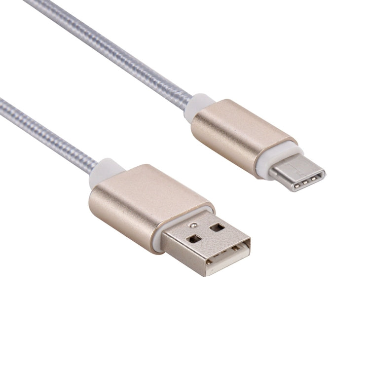 1.5m Woven Style Metal Head USB-C / Type-C 3.1 to USB 2.0 Data & Charge Cable for Samsung Galaxy S8 & S8 + / LG G6 / Huawei P10 & P10 Plus / Oneplus 5 and other Smartphones