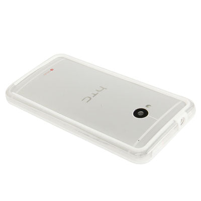 TPU + Transparent Plastic Bumper Frame Case for HTC One / M7