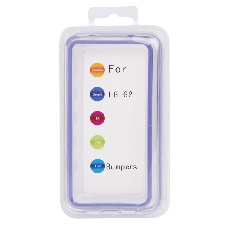 TPU + Transparent Plastic Bumper Frame Case for LG Optimus G2 D800 / D801 / D802 / D803 / D805