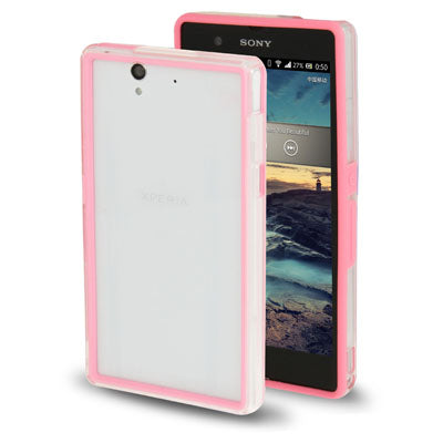 TPU + Transparent Plastic Bumper Frame Case for Sony Xperia Z / L36H / C660X
