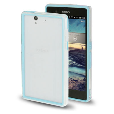 TPU + Transparent Plastic Bumper Frame Case for Sony Xperia Z / L36H / C660X