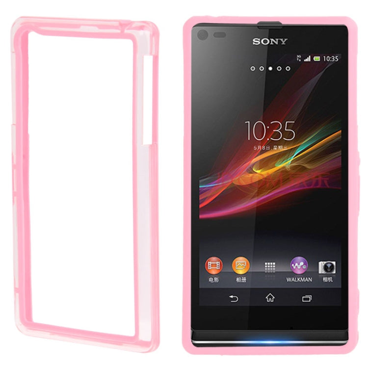 TPU + Transparent Plastic Bumper Frame Case for Sony Xperia Z1 / L39H