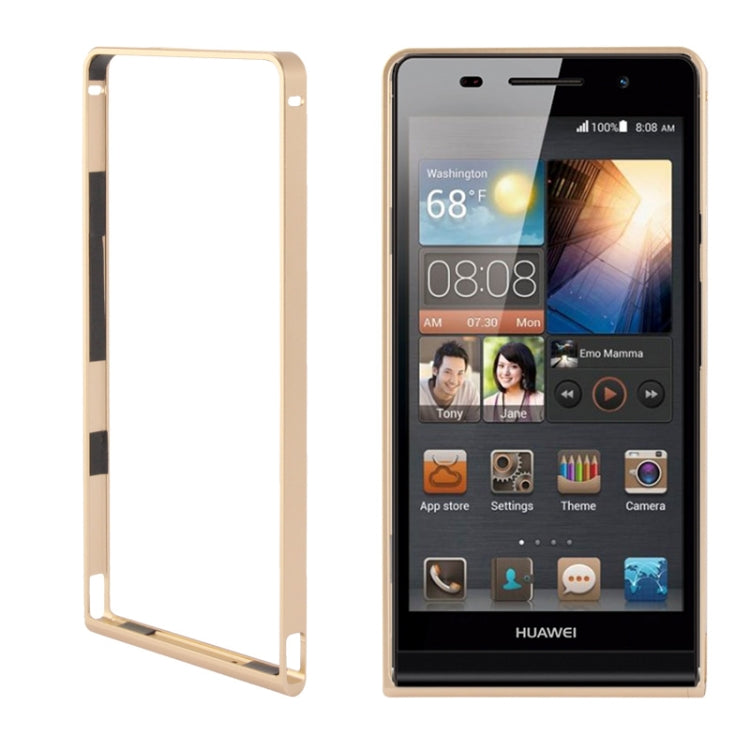 Detachable Premium Metal Frame with Screwdriver & Screw for Huawei Ascend P6