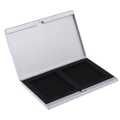 2 in 1 Memory Card Protective Case Box for CF Card, Size: 93 x 62 x 8.5mm(Silver)
