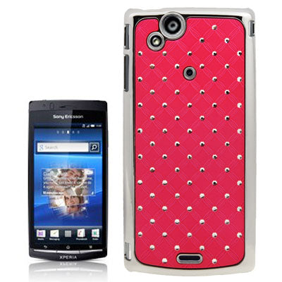 Luxury Bling Diamond Encrusted Plastic Case for Sony Ericsson Xperia Arc X12