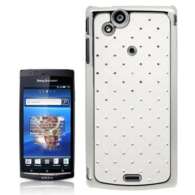 Luxury Bling Diamond Encrusted Plastic Case for Sony Ericsson Xperia Arc X12