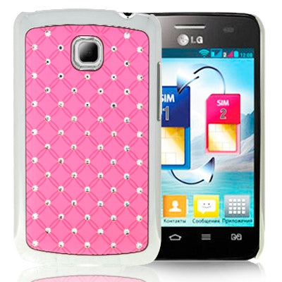 Luxury Bling Diamond Plating Skinning Case for LG Optimus L3 II / E430