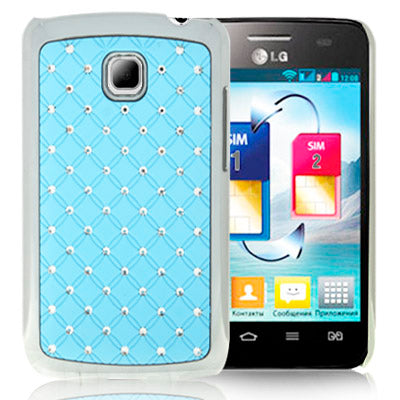 Luxury Bling Diamond Plating Skinning Case for LG Optimus L3 II / E430