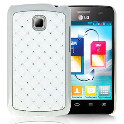 Luxury Bling Diamond Plating Skinning Case for LG Optimus L3 II / E430