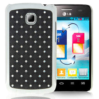 Luxury Bling Diamond Plating Skinning Case for LG Optimus L3 II / E430