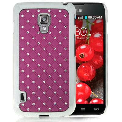 Luxury Bling Diamond Plating Skinning Case for LG Optimus L7 II / P715