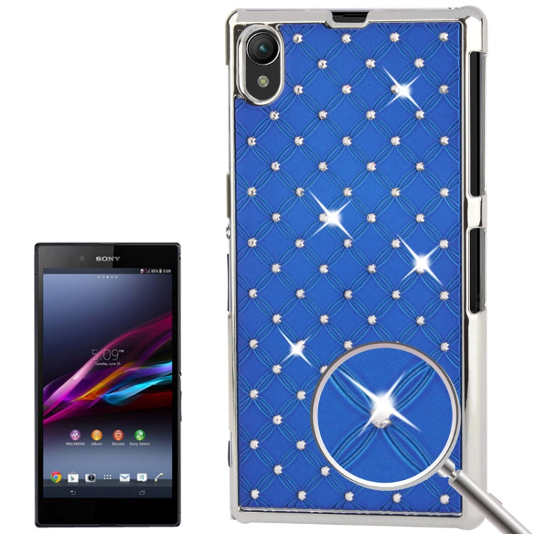 Luxury Bling Diamond Plating Skinning Plastic Case for Sony Xperia Z1 / L39h