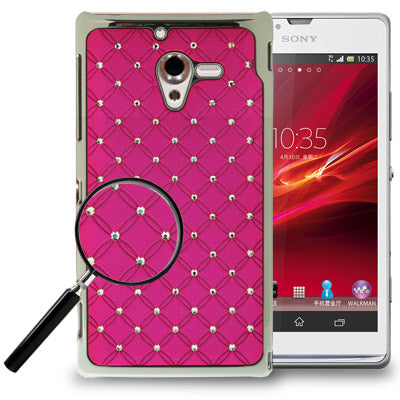 Luxury Bling Diamond Plating Skinning Case for Sony Xperia ZL / L35h / C650X / Xperia ZQ