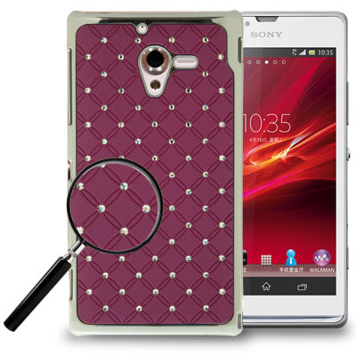 Luxury Bling Diamond Plating Skinning Case for Sony Xperia ZL / L35h / C650X / Xperia ZQ