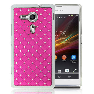 Luxury Bling Diamond Plating Skinning Case for Sony Xperia SP / M35h