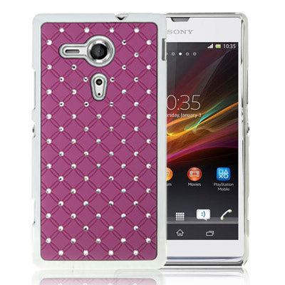 Luxury Bling Diamond Plating Skinning Case for Sony Xperia SP / M35h