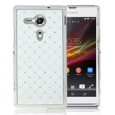 Luxury Bling Diamond Plating Skinning Case for Sony Xperia SP / M35h
