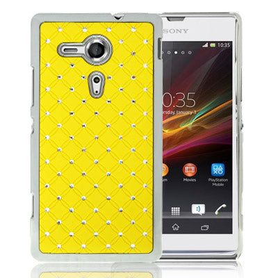 Luxury Bling Diamond Plating Skinning Case for Sony Xperia SP / M35h