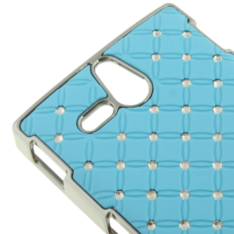 Luxury Bling Diamond Plating Skinning Plastic Case for Sony Xperia U / ST25i