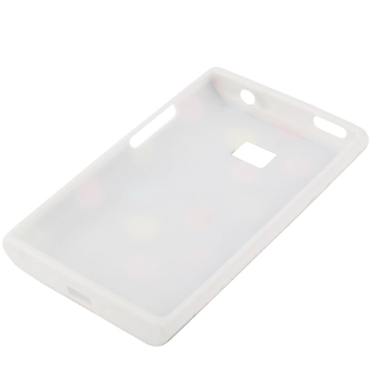 Black and Colourful Dot Pattern TPU Case for LG Optimus L3 / E400