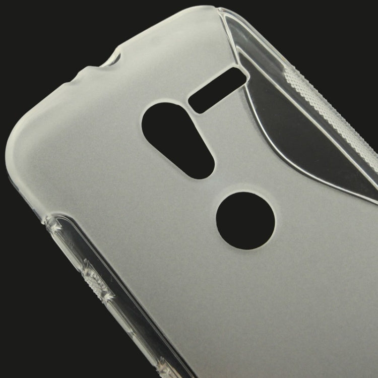 S Line Anti-skid Protection TPU Case for Motorola Moto X (Transparent)