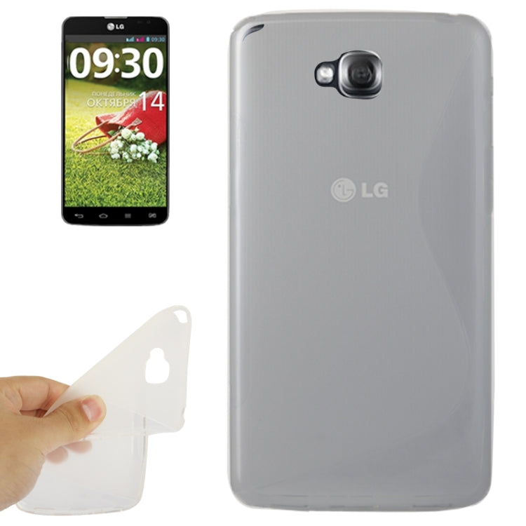 S Line Anti-skid Frosted TPU Protective Case for LG G Pro Lite Dual / D686