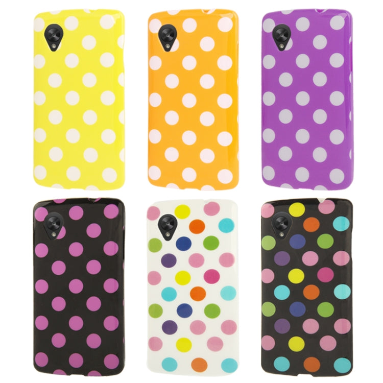 White and Colorful Dot Pattern TPU Case for Google Nexus 5 / D820 / D821