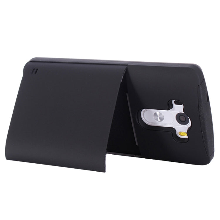 Plastic + Silicone Combination Case with Holder & Business Card Holder for LG G3 / D855