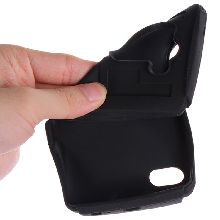 Plastic + Silicone Combination Case with Holder & Business Card Holder for LG G3 / D855