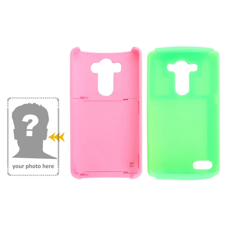 Plastic + Silicone Combination Case with Holder & Business Card Holder for LG G3 / D855