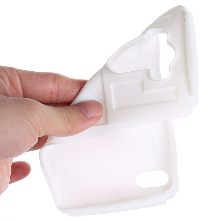 Plastic + Silicone Combination Case with Holder & Business Card Holder for LG G3 / D855