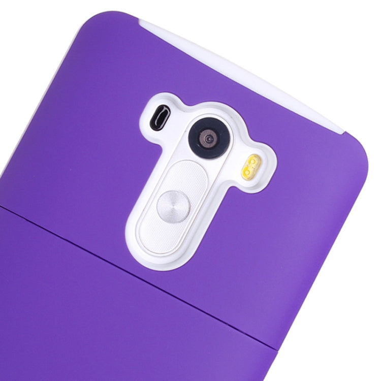 Plastic + Silicone Combination Case with Holder & Business Card Holder for LG G3 / D855