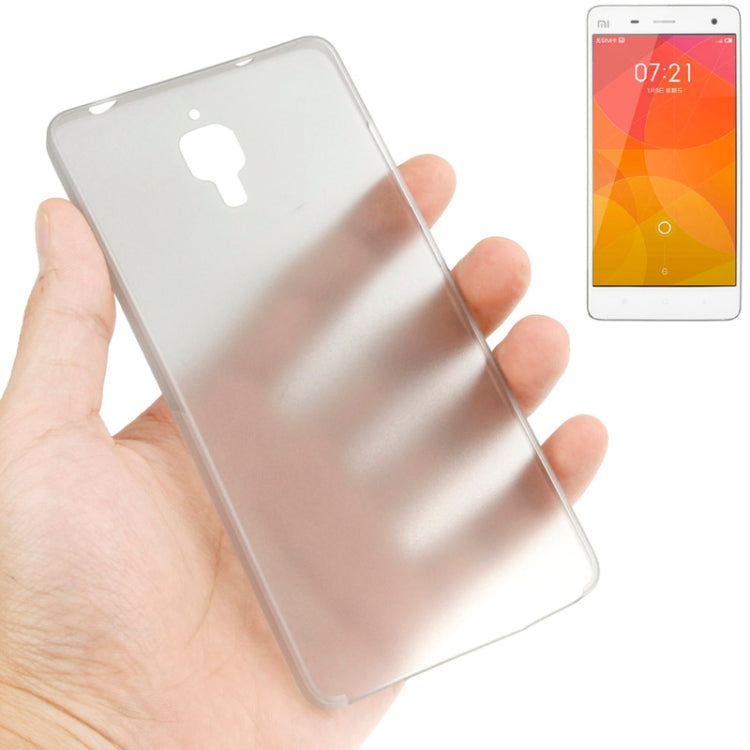 0.3mm Ultra Thin Polycarbonate Materials PC Protection Shell for Xiaomi MI4, Transparent Version / Matte Edition