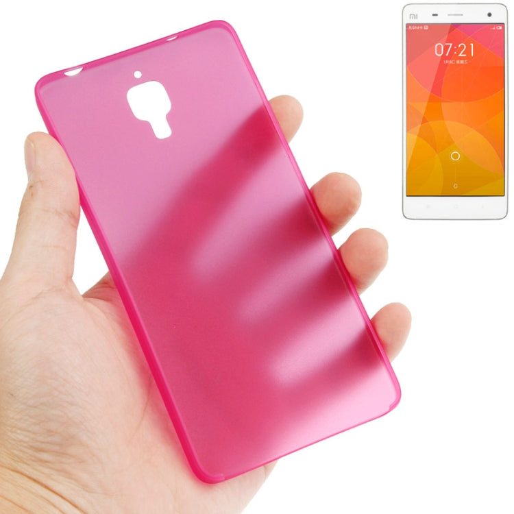 0.3mm Ultra Thin Polycarbonate Materials PC Protection Shell for Xiaomi MI4, Transparent Version / Matte Edition
