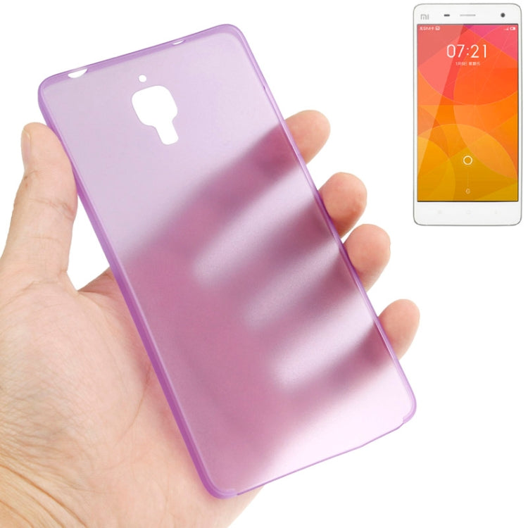 0.3mm Ultra Thin Polycarbonate Materials PC Protection Shell for Xiaomi MI4, Transparent Version / Matte Edition