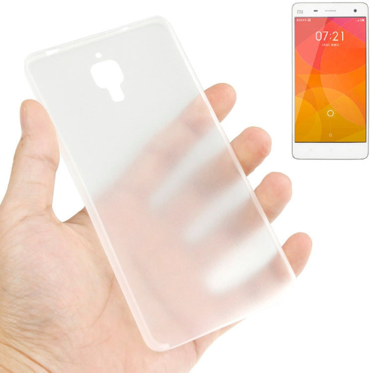 0.3mm Ultra Thin Polycarbonate Materials PC Protection Shell for Xiaomi MI4, Transparent Version / Matte Edition