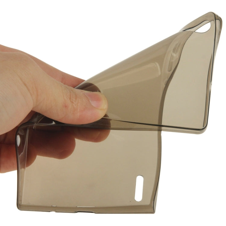 0.7mm Ultra-thin TPU Transparent Protective Case for Huawei Ascend P7