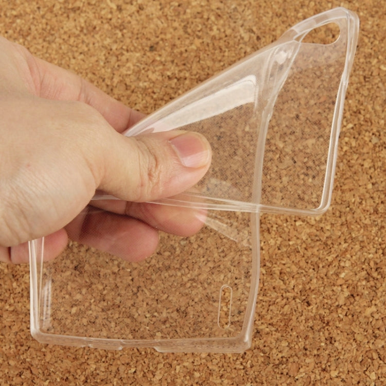 0.7mm Ultra-thin TPU Transparent Protective Case for Huawei Ascend P7