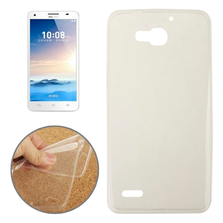 0.7mm Ultra-thin TPU Transparent Protective Case for Huawei Honor 3X / G750(Transparent)