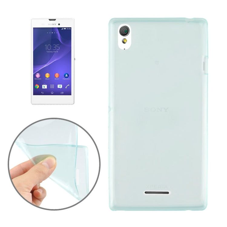 0.45mm Ultra-thin Polycarbonate Material TPU & Jelly Case for Sony Xperia T3