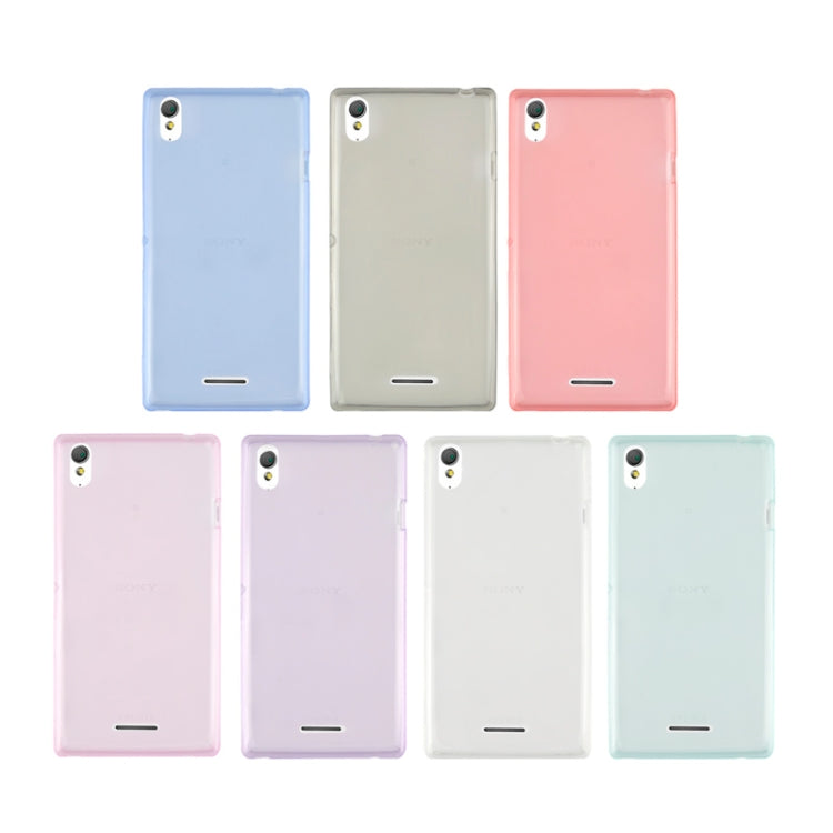 0.45mm Ultra-thin Polycarbonate Material TPU & Jelly Case for Sony Xperia T3