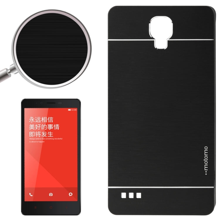 2 in 1 Brushed Texture Metal & Plastic Protective Case for Xiaomi Redmi Note