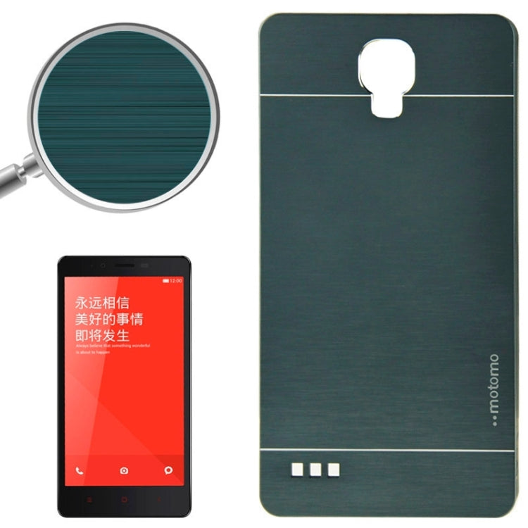 2 in 1 Brushed Texture Metal & Plastic Protective Case for Xiaomi Redmi Note