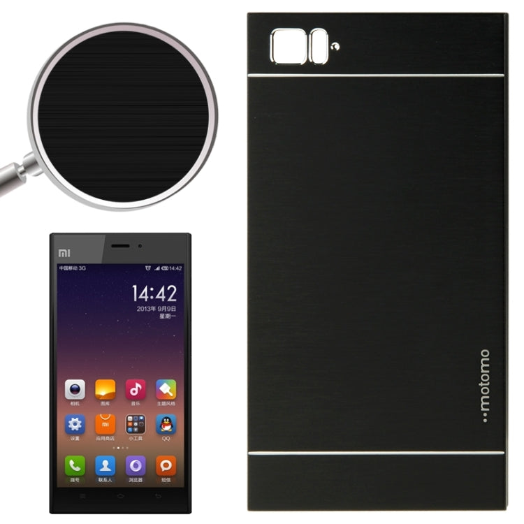 2 in 1 Brushed Texture Metal & Plastic Protective Case for Xiaomi Mi3